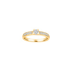 HEART 14kt. guldring m/dia. 0.50ct WSI