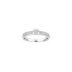 HEART 14kt. hvidguldsring m/dia. 0.50ct W/SI