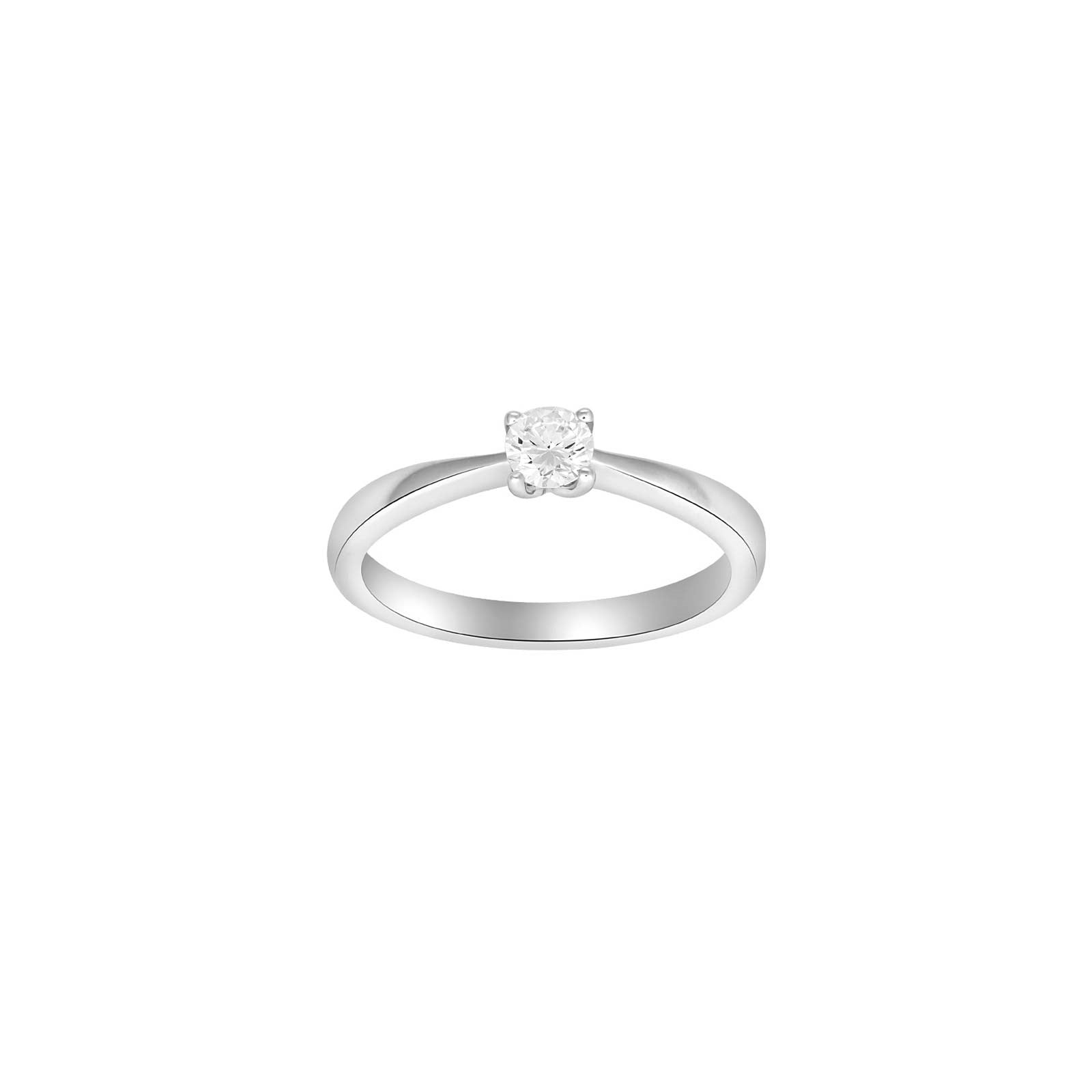 HEART 14kt. hvidguldsring m/dia. 0.30ct W/SI