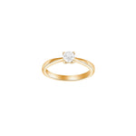 HEART 14kt. guldring m/dia. 0.40ct W/SI