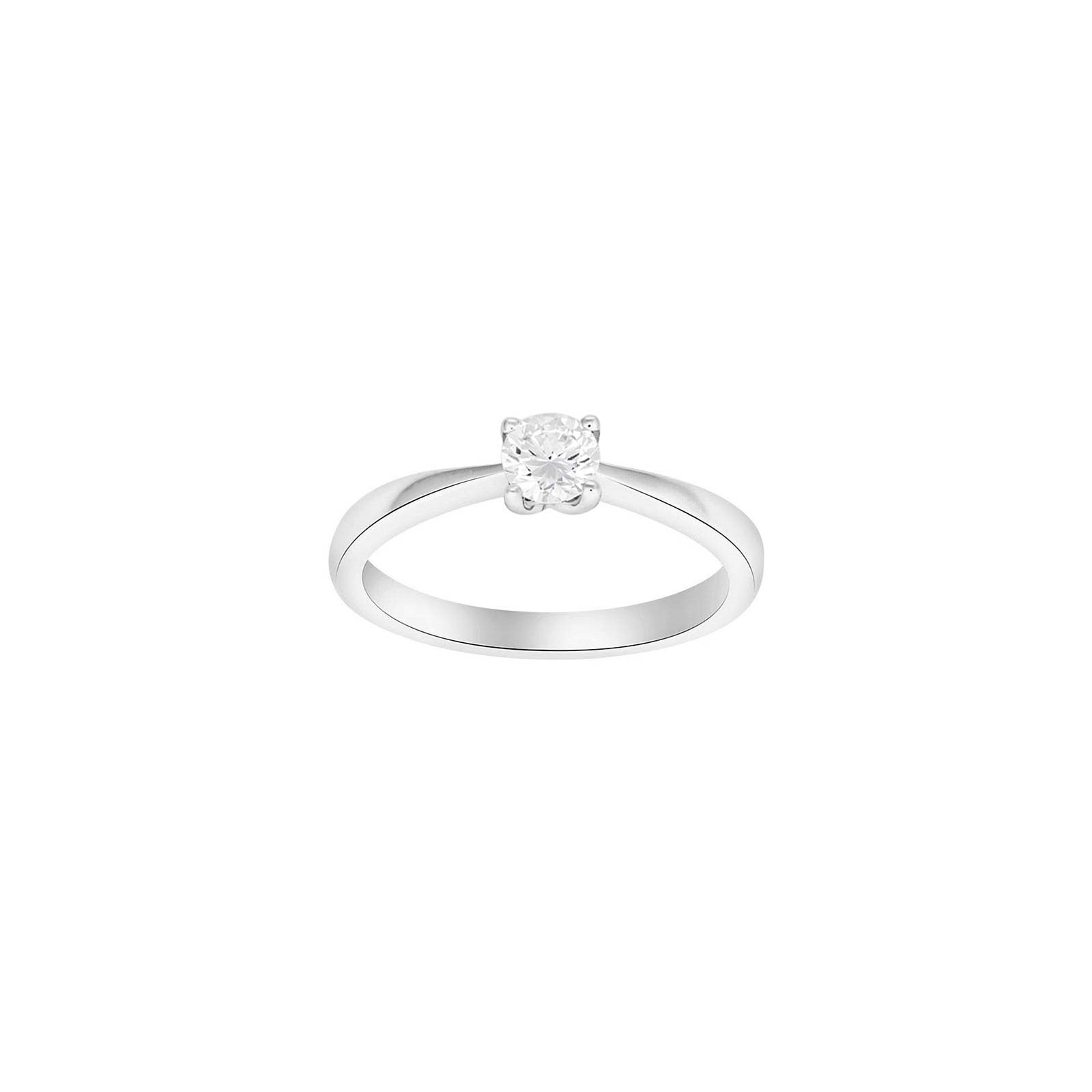 HEART 14kt. hvidguldsring m/dia. 0.40ct W/SI