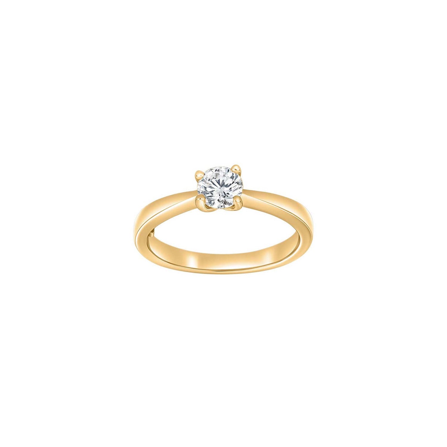HEART Goldring m/dia. 0.50ct W/SI