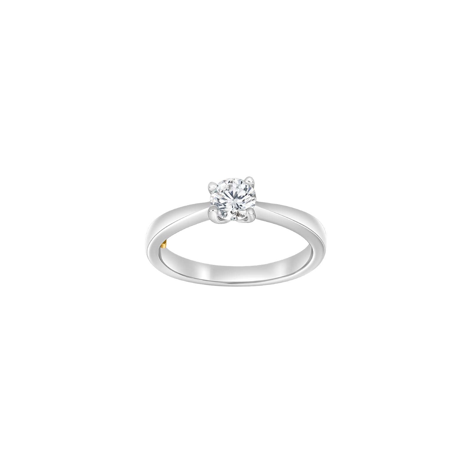HEART 14kt. hvidguldsring m/dia. 0.50ct W/SI