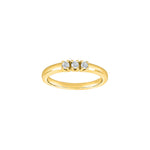 14ct. Alliancering w/dia. 3x0.05ct W/SI