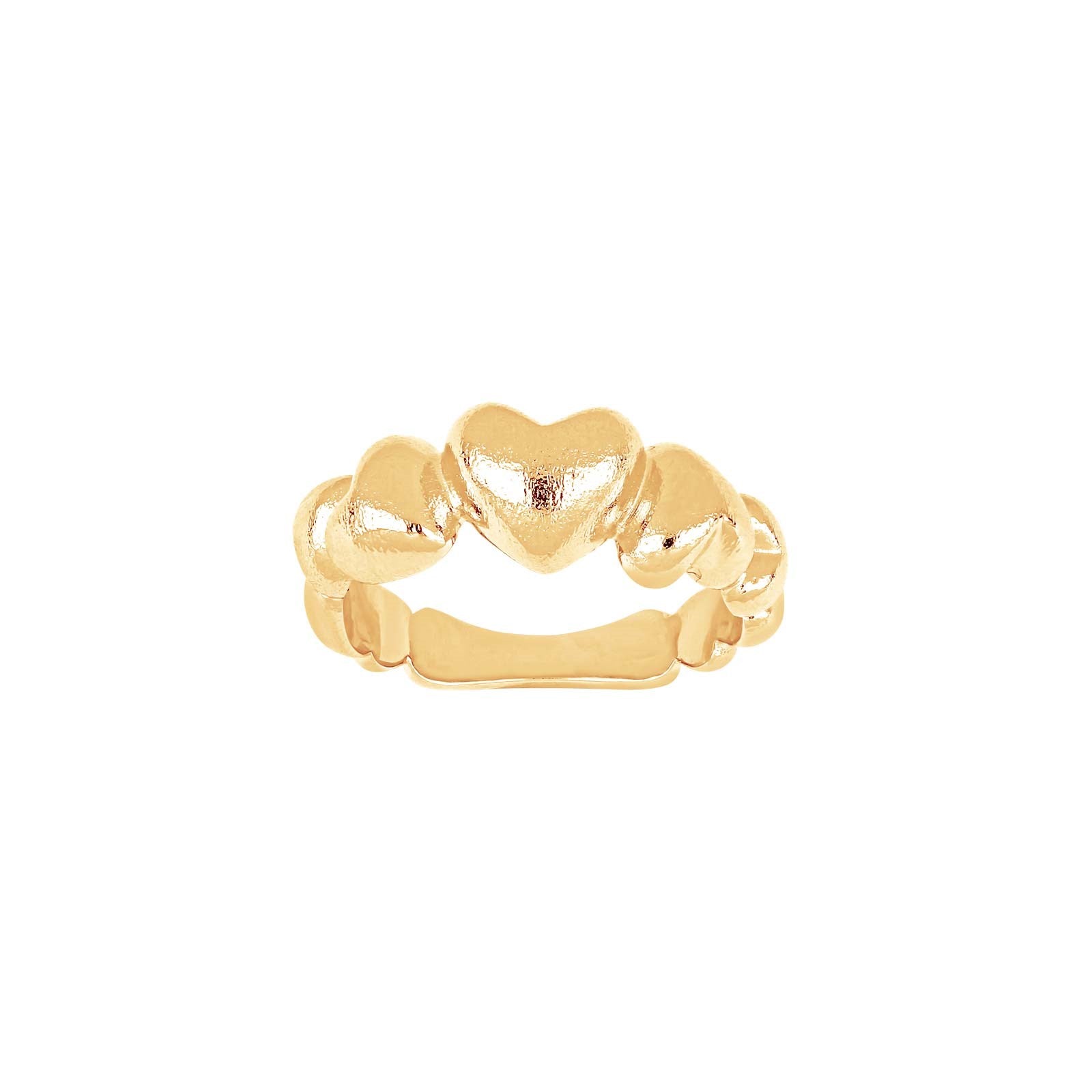 Silver rhododendron. heart ring