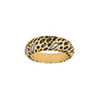 Sølv rhod. ring Leopard
