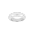 Silber rhodinierter Ring glänzend