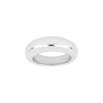 Silber rhodinierter Ring glänzend