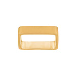 Silver-gilt ring Square between