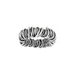 Silver oxidized Wire ring