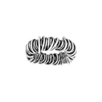 Silver oxidized Wire ring
