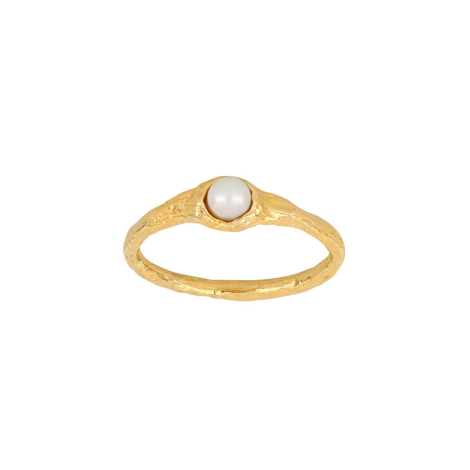 8kt. Gold Ring m/Süßwasserperle