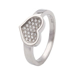 Silber Damenring mit syn Zirkonia 