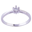 Silver ring with CZ