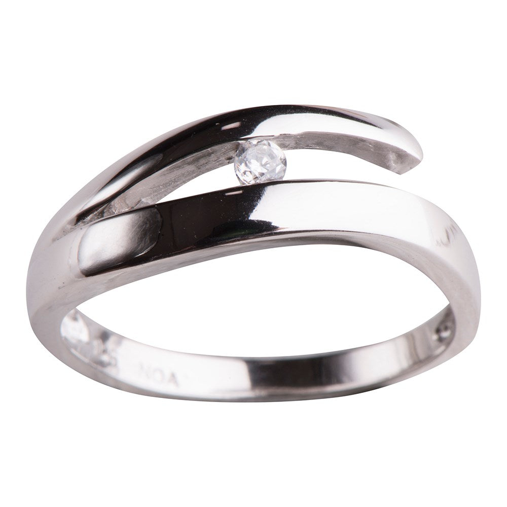 Silver ring w/ sight with CZ
