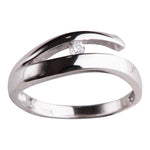 Silver ring w/ sight with CZ