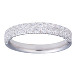 Sølv rhd. ring med cz.