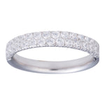 Silver rhd. ring with cz.