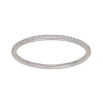 14kt. hvg. ring med 0,08ct TW/SI
