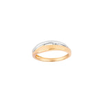 14kt. Goldring m/dia.0.02ct.W/SI