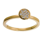 14kt Ring mit 0,100ct w/si