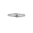 Silver ring balls w/cz