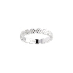Rod. silver ring w/flowers