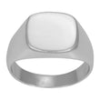 SON rhod. solid silver ring polished