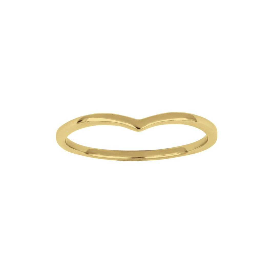 Silberring NICE52 1,4mm - Vergoldet / 54