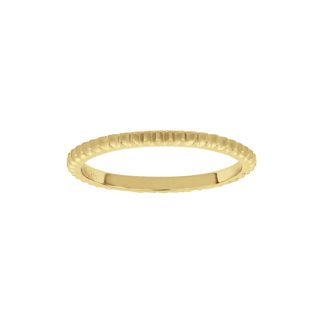 Silberring NICE52 1,7mm - Vergoldet / 54