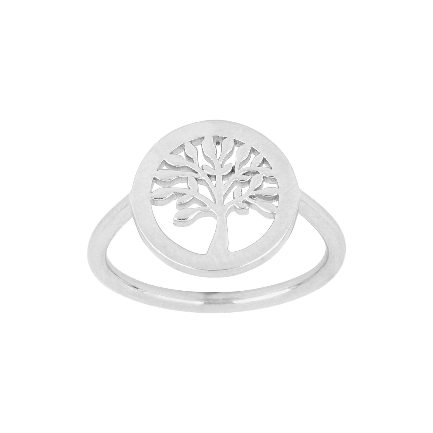 Rod. silver ring TREE52 11mm - Gold plated / 60