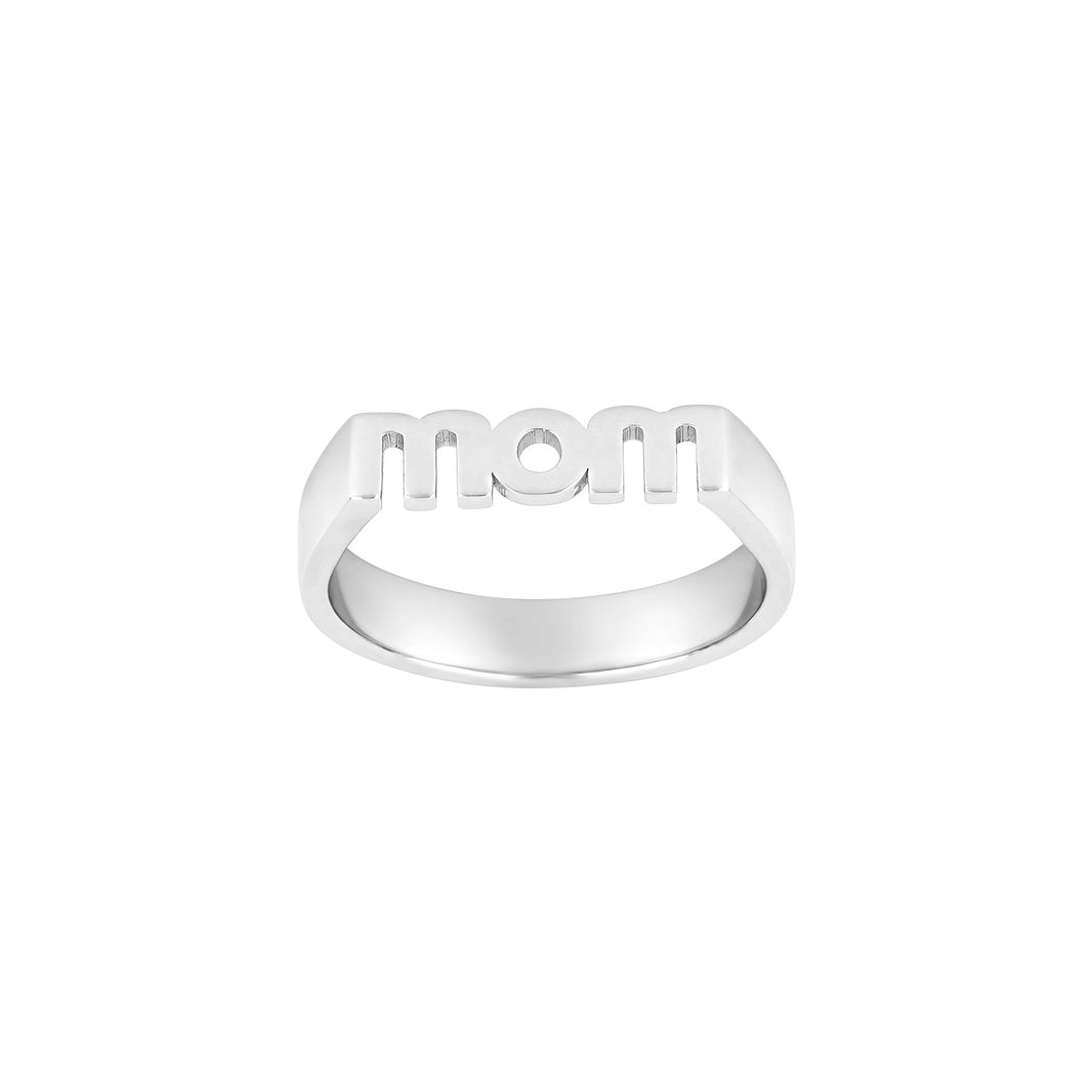 Silberring STATEMENT52 4mm MOM - Vergoldet / 54