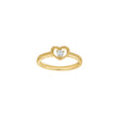 Rod. silver children's ring heart w/cz