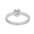 Rod. silver children's ring flower w/cz