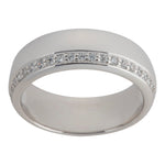 Silver rhd. ring w/ cz