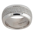 Silver rhd. ring w/ cz