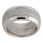 Silver rhd. ring w/ cz