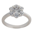 Silver rhd. ring w/ cz