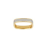 14ct. gold ring w/diamond 0.40ct W/SI