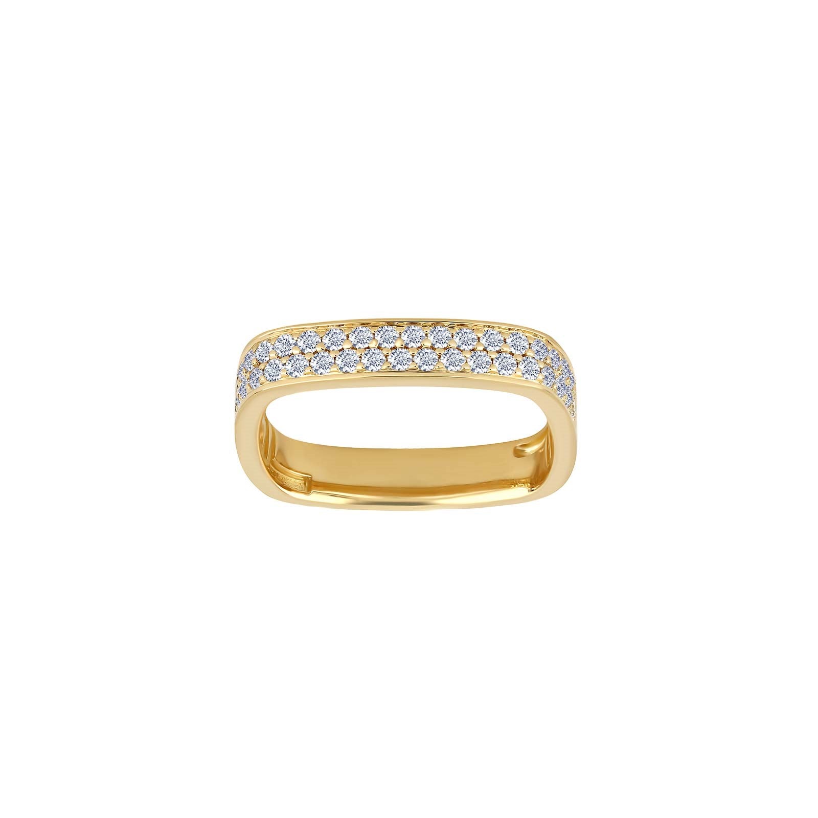 14ct. gold ring w/diamond 0.40ct W/SI
