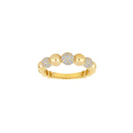 14ct. gold ring w/diamond 0.42ct W/SI