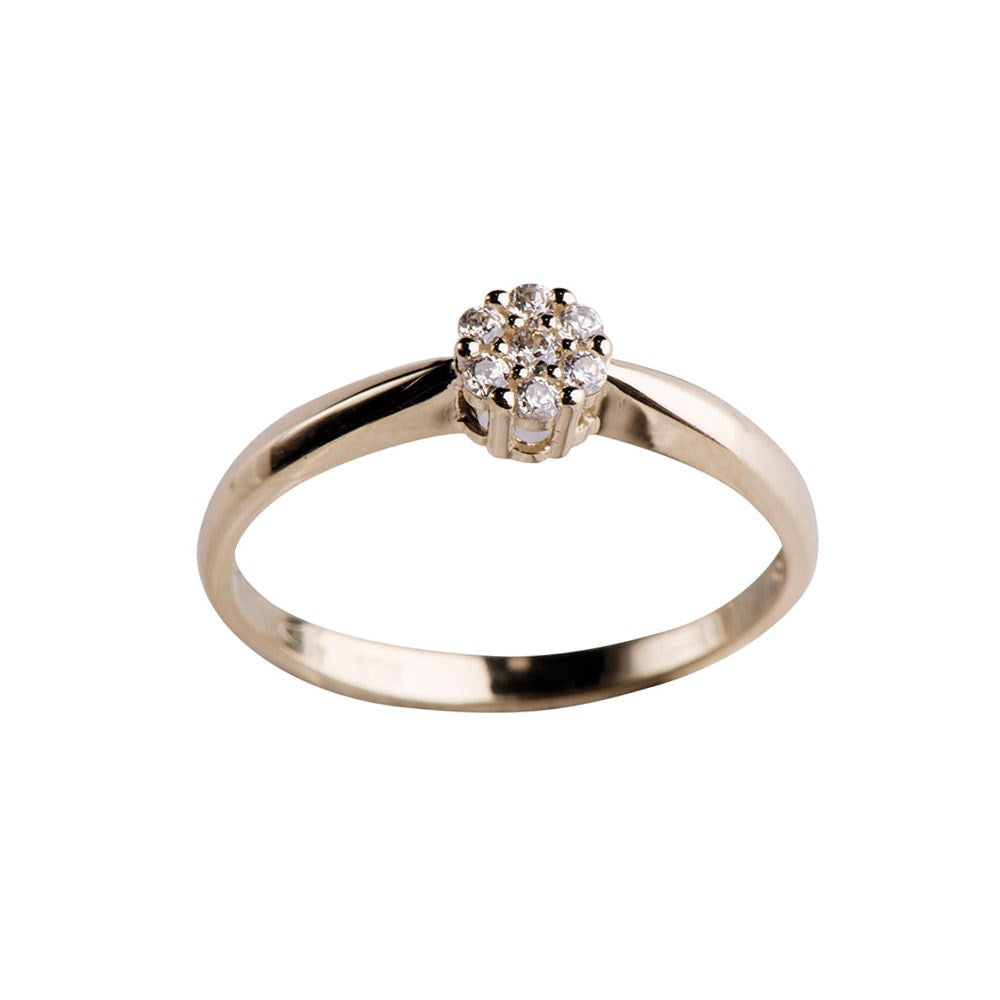 14ct. gold ring w/cz