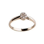 14kt. Goldring m/cz