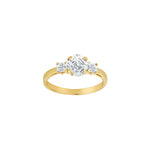 8kt. guldring m/cz