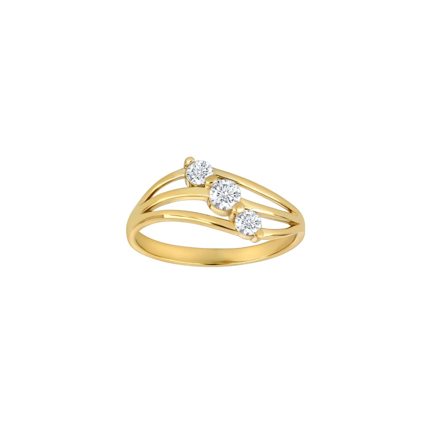 8ct. gold ring w/cz