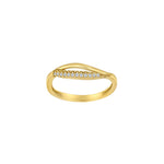8kt. guldring m/cz