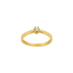 14kt. Goldring m/2,5 mm cz