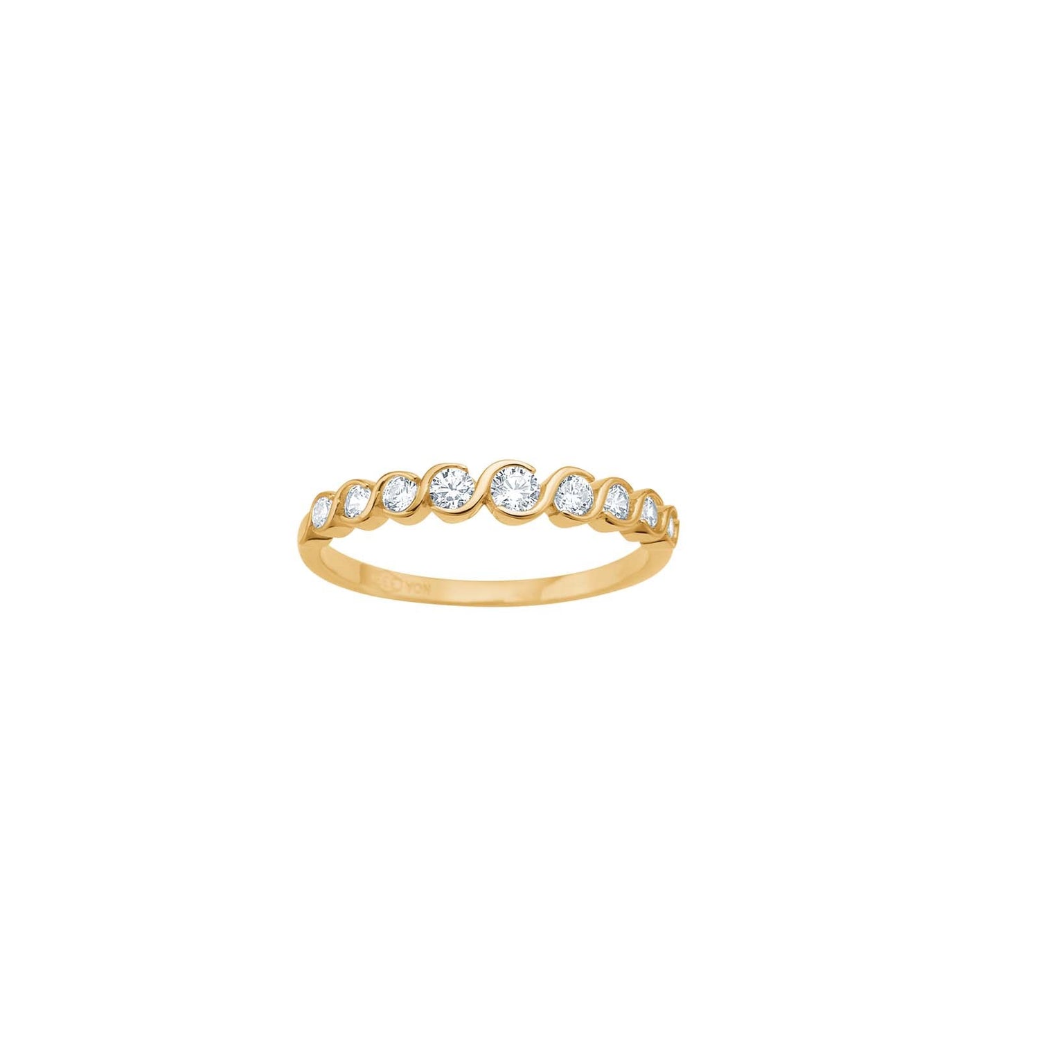 8kt. Goldring m/cz