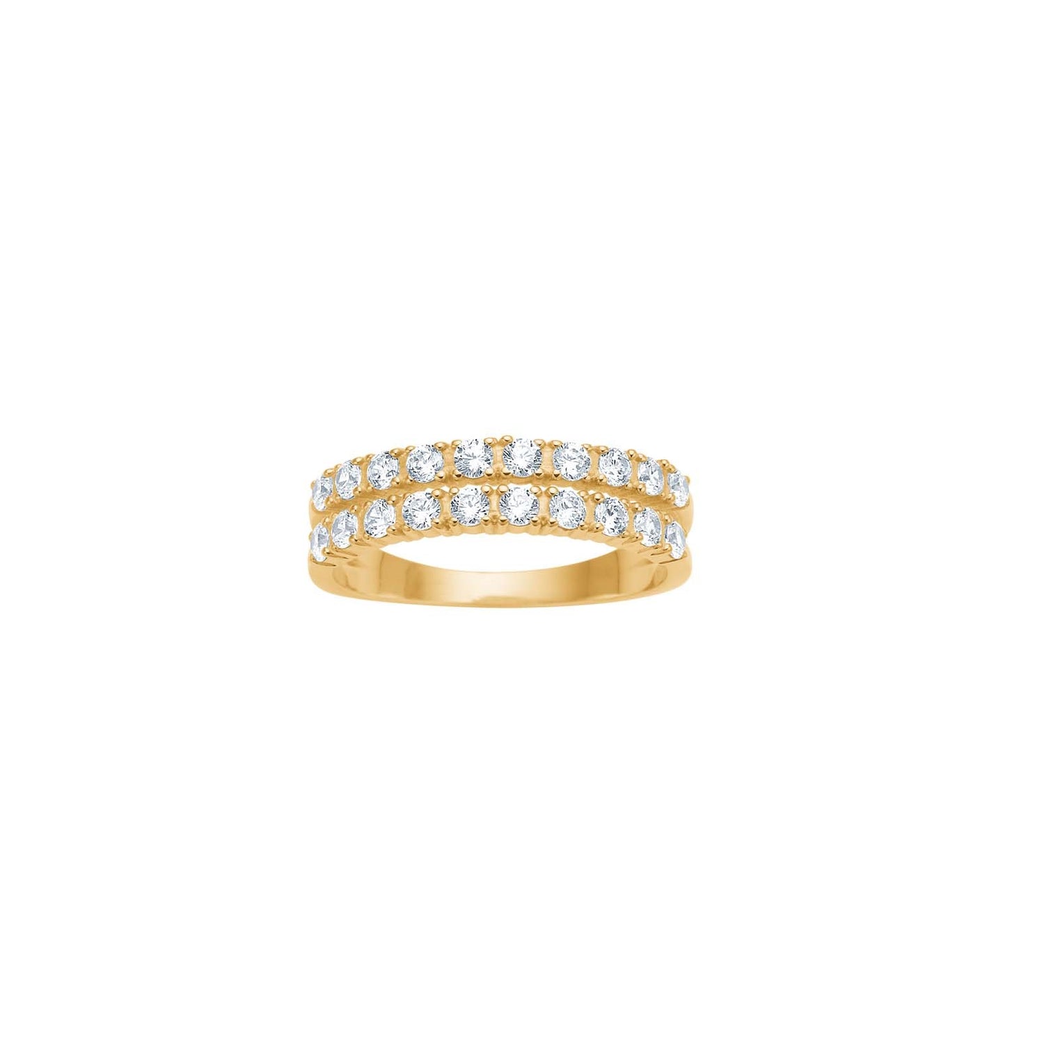 8kt. Goldring m/cz