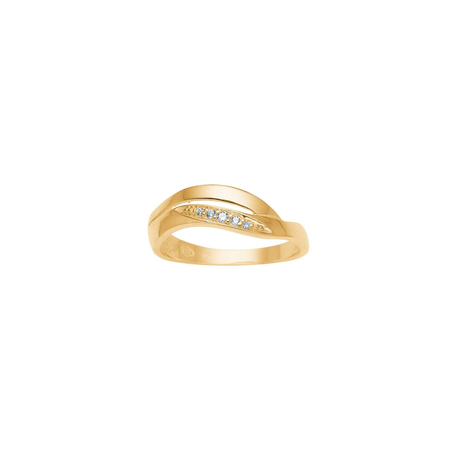 8kt. Goldring m/cz